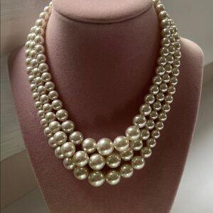 Classic Ivory Multi-Strand Pearl Necklace